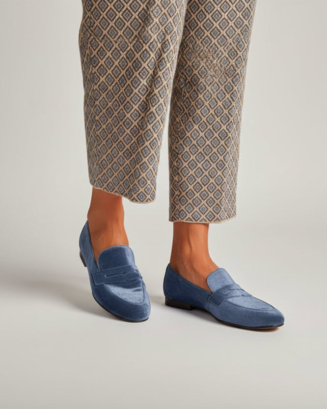 Noemi | Mocasines de terciopelo Vintage
