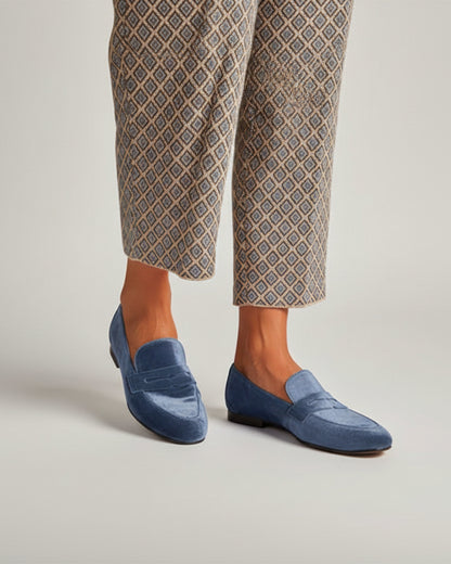 Noemi | Mocasines de terciopelo Vintage