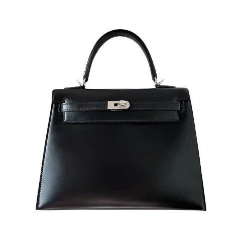 Bolso estructurado de mano con solapa