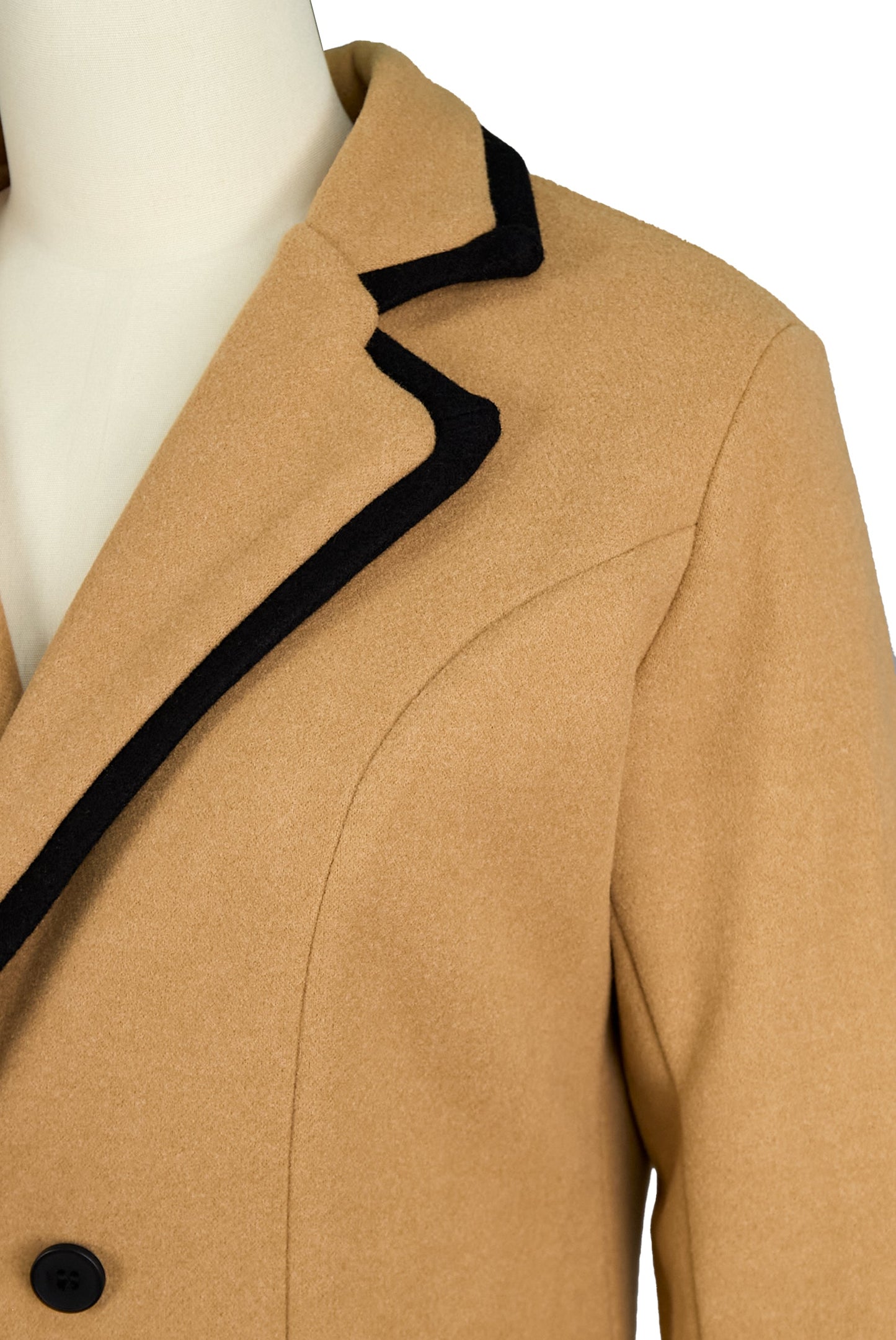 Abrigo cruzado de corte clásico