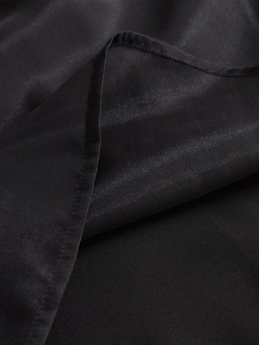 Blusa sin mangas de gasa con detalle plisado