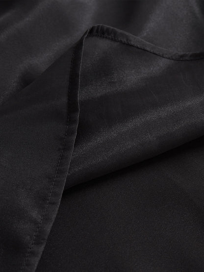 Blusa sin mangas de gasa con detalle plisado