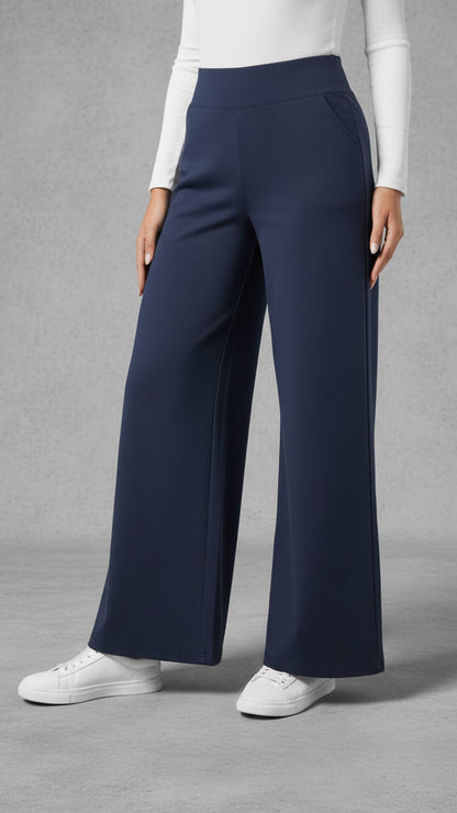 Jeans de tiro alto con pierna ancha