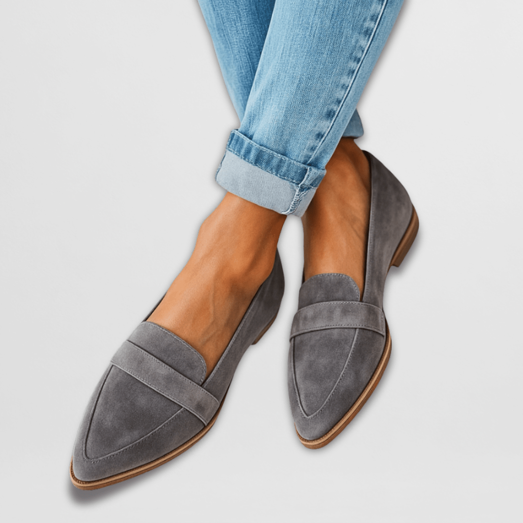 Helen | Mocasines de gamuza suave sin agujetas