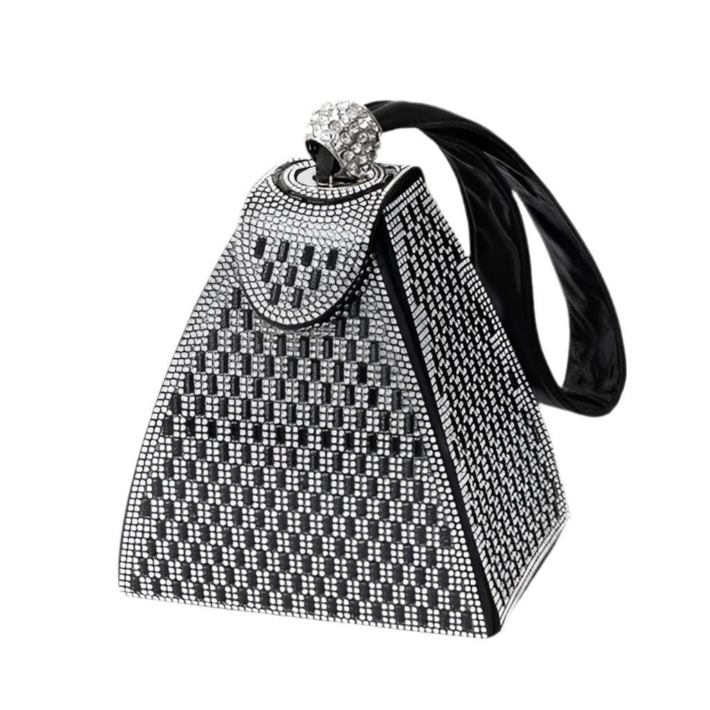 Mini bolso estructurado con pedrería