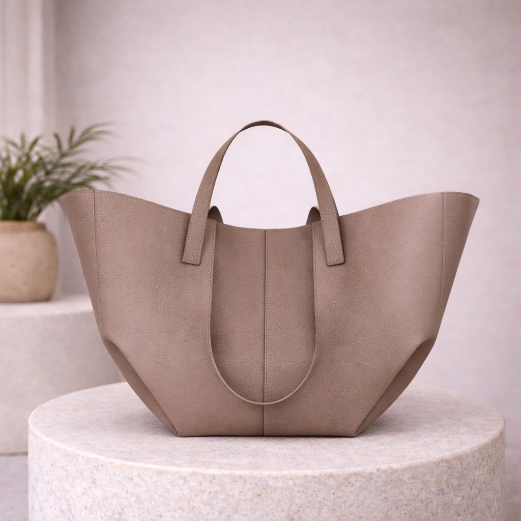 Bolso tote amplio de diseño minimalista
