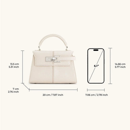Bolso estructurado con asa superior