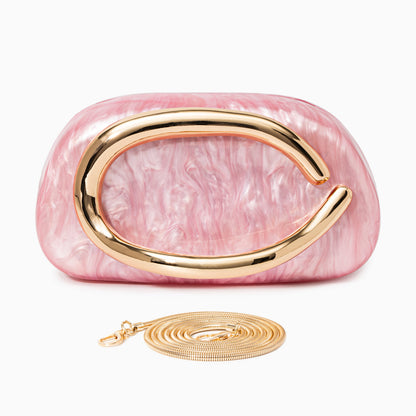 Bolso con acabado nacarado