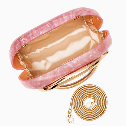 Bolso con acabado nacarado