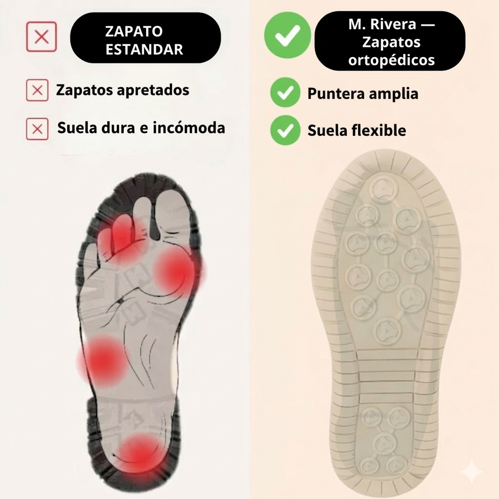 Zapatillas confort de cuero