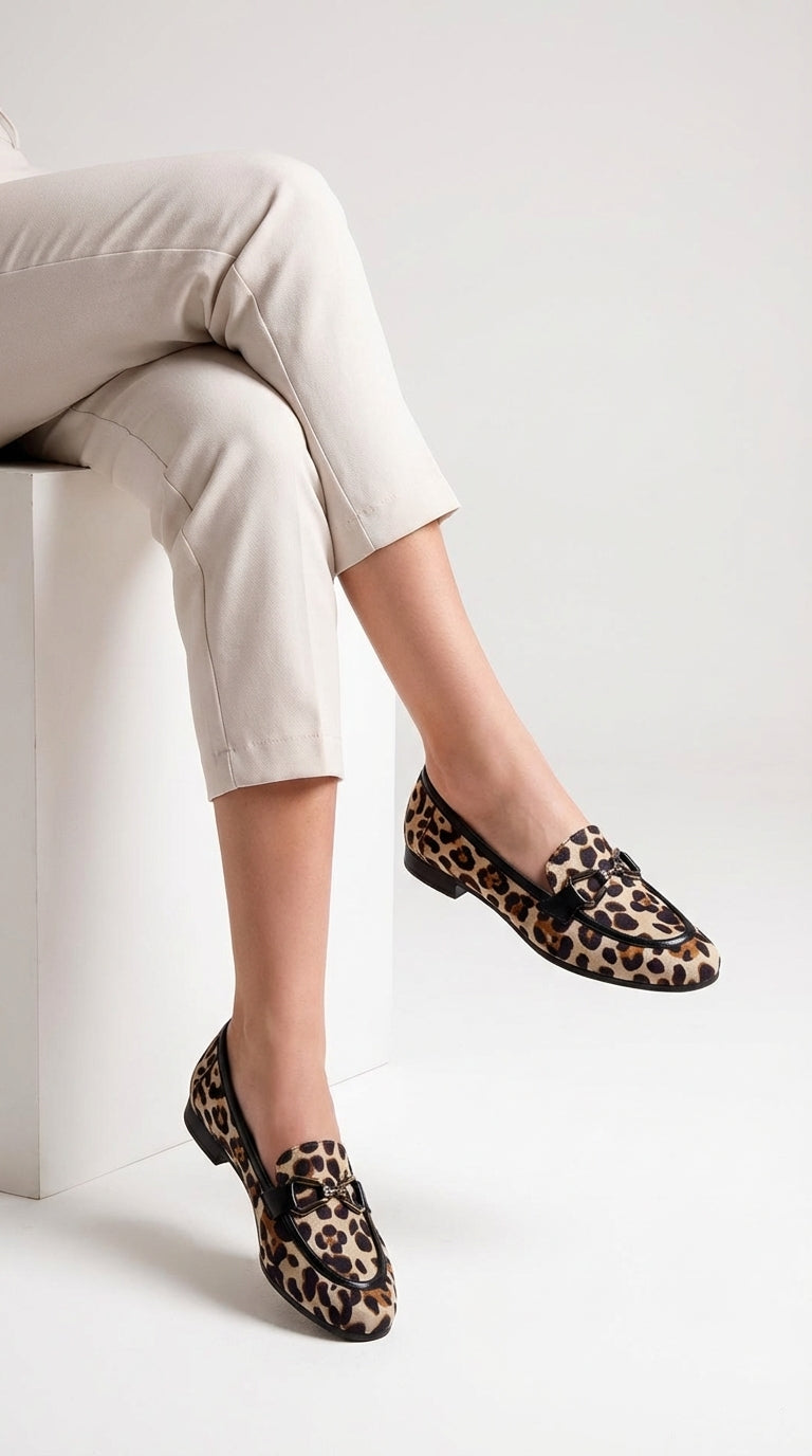 Genoves | Mocasines Leopardo Moderno