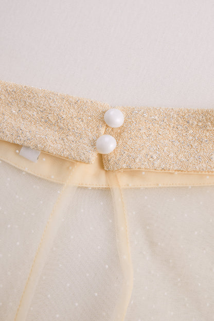 Vestido ajustado con brillo sutil