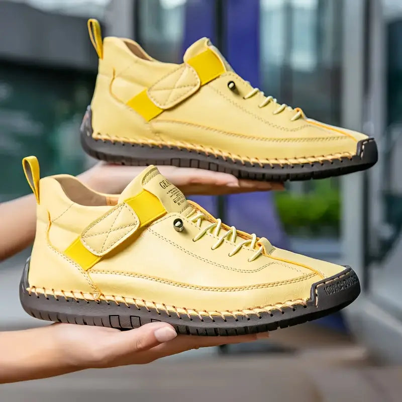 Zapatillas confort de cuero