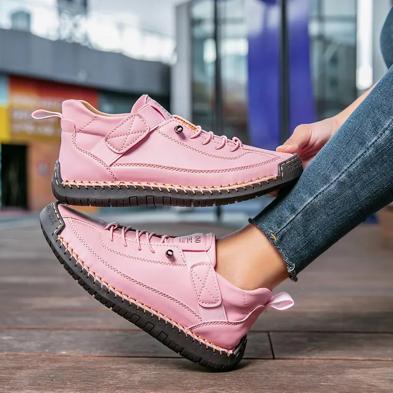 Zapatillas confort de cuero