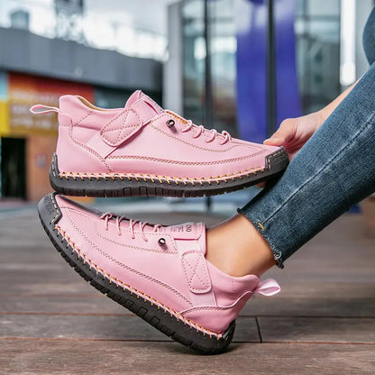 Zapatillas confort de cuero