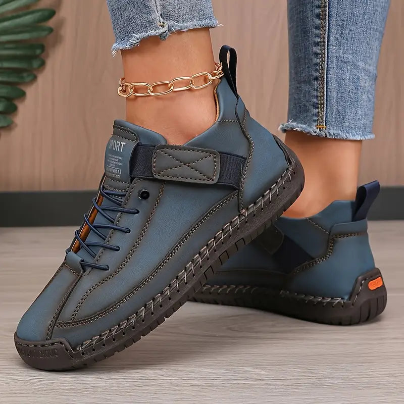 Zapatillas confort de cuero