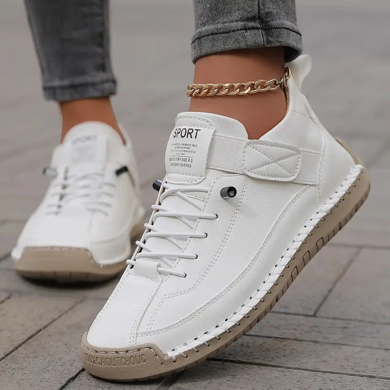 Zapatillas confort de cuero