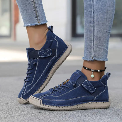 Zapatillas confort de cuero