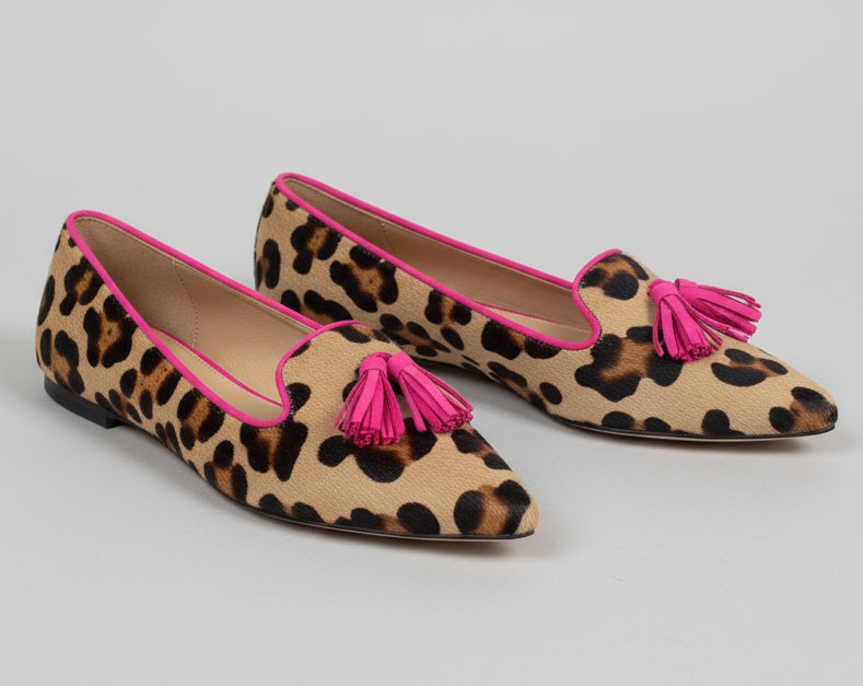 Alicia | Mocasines estampado con borlas decorativas