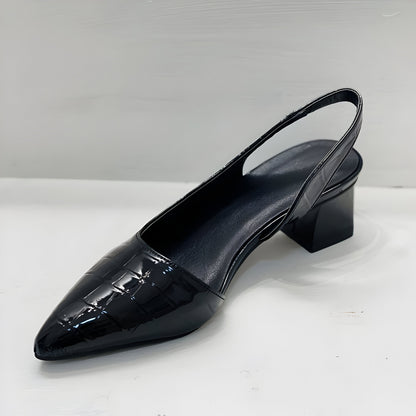 Lynn | Zapatos destalonados de punta fina con tacón bajo