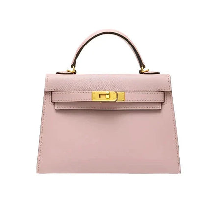 Bolso estructurado de mano con solapa