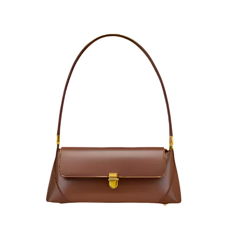 Bolso de hombro estructurado con solapa