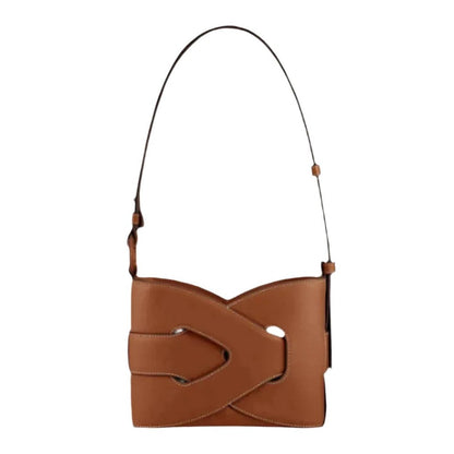 Bolso de hombro compacto con solapa