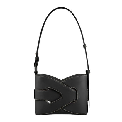 Bolso de hombro compacto con solapa