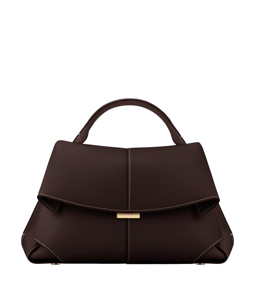 Bolso estructurado con solapa