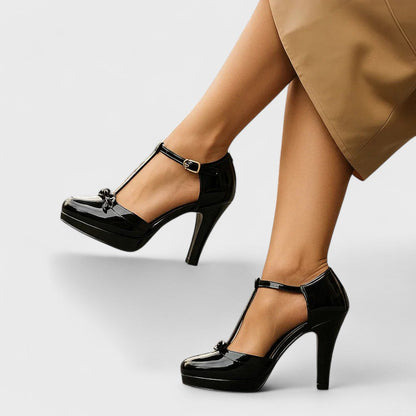 Zapatos de tacón con pulsera y plataforma