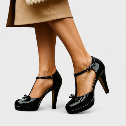 Zapatos de tacón con pulsera y plataforma
