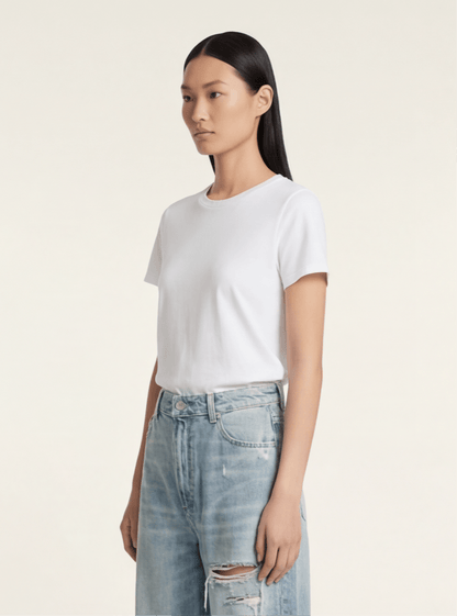Jeans de tiro alto con corte recto