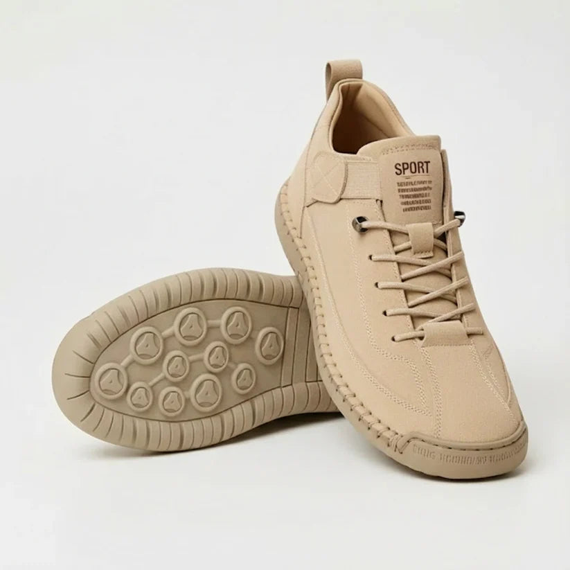 Zapatillas confort de cuero