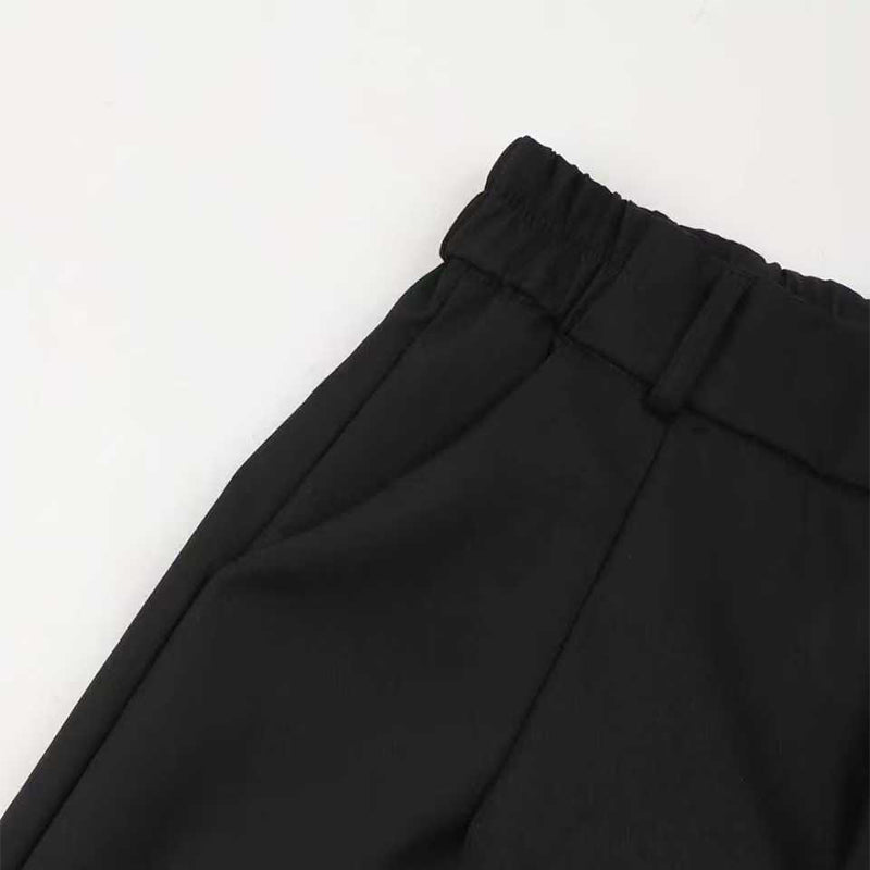 Pantalón de tiro alto de corte recto