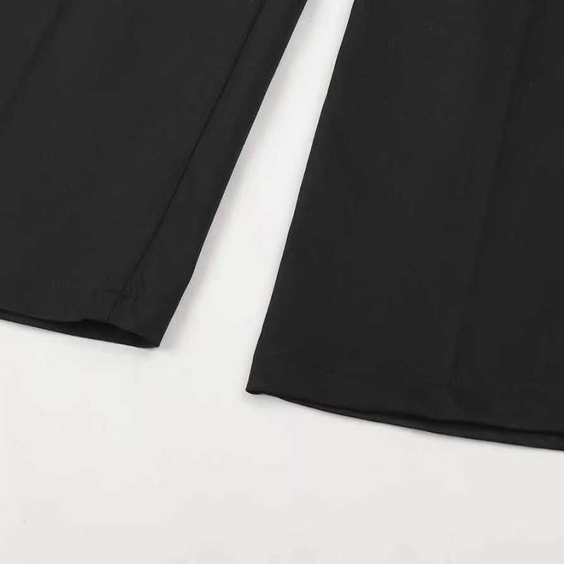 Pantalón de tiro alto de corte recto