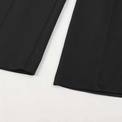 Pantalón de tiro alto de corte recto