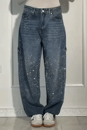 Jeans de pierna amplia estilo barrel